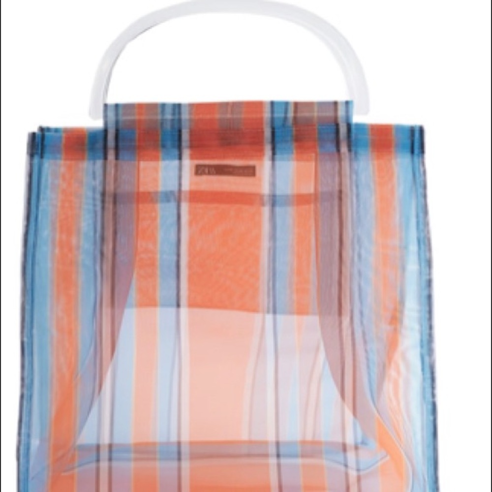 NWT Striped shoper bag